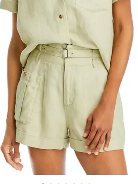 ATM Anthony Thomas Melillo Pants - NWT : ATM Anthony Thomas Melillo Linen Shorts, Sz 8, Green